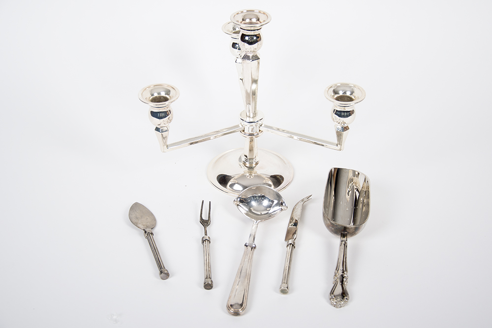 Silver Tone Metal Tabletop Items