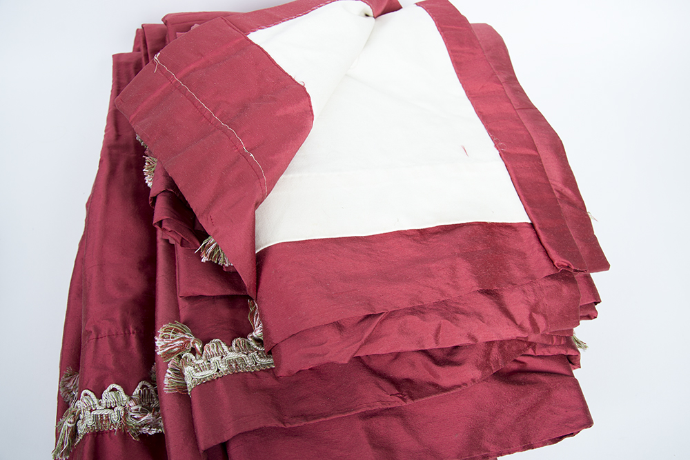 Group of Silk Curtains