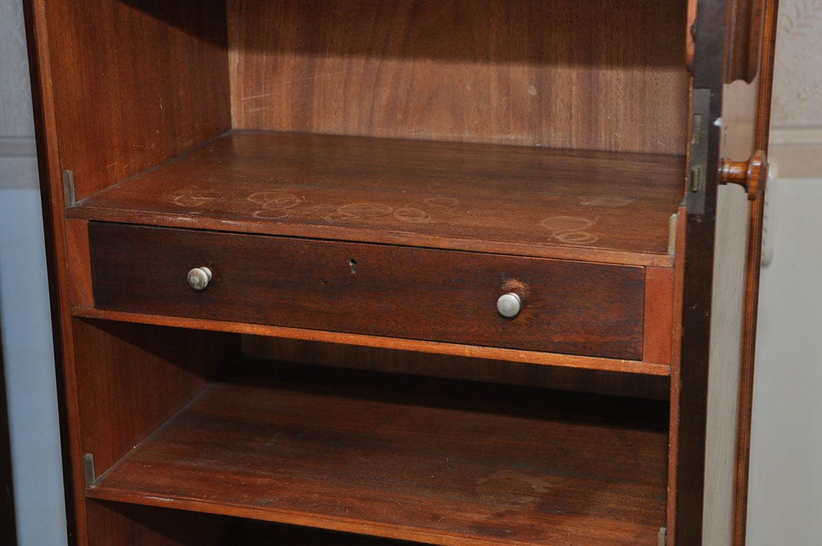 Vintage Art Deco Burlwood Triple Wardrobe by Excelsall