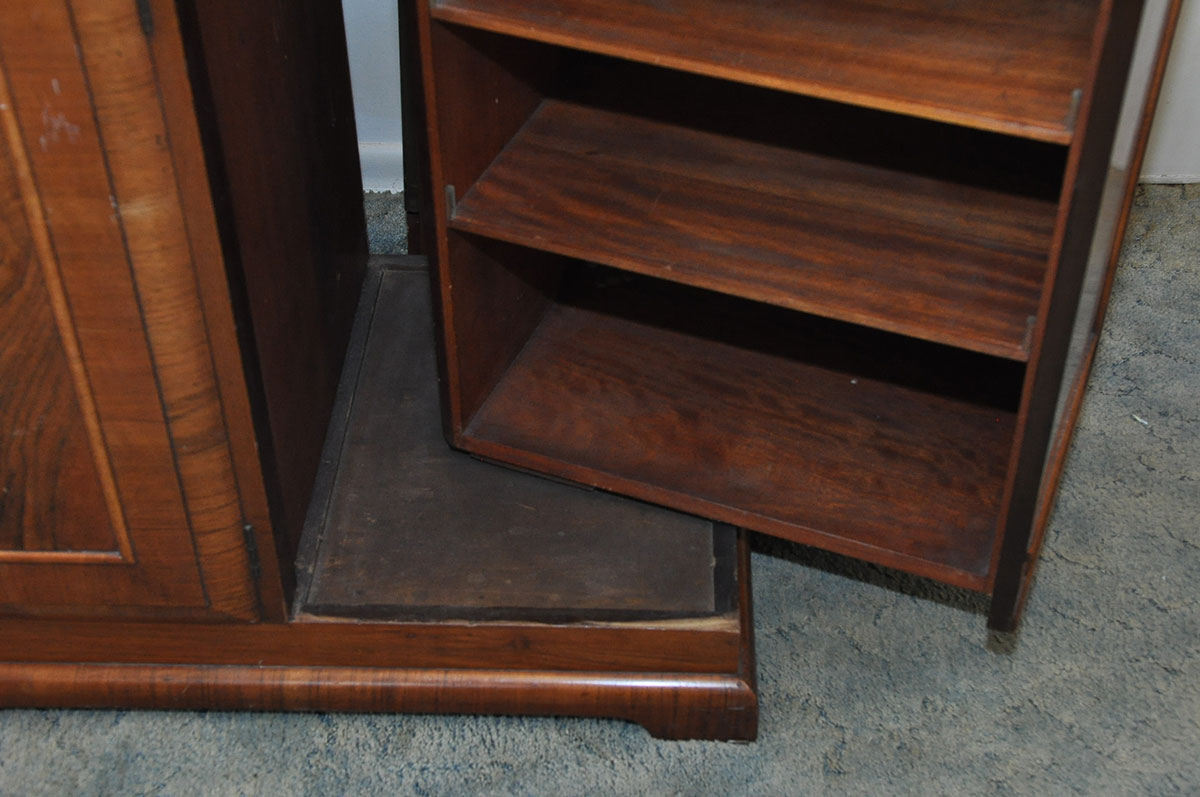 Vintage Art Deco Burlwood Triple Wardrobe by Excelsall