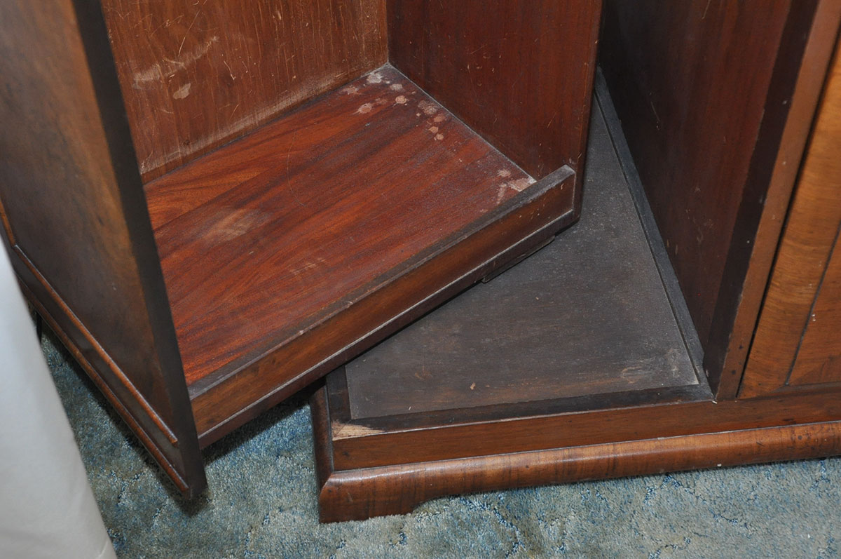 Vintage Art Deco Burlwood Triple Wardrobe by Excelsall