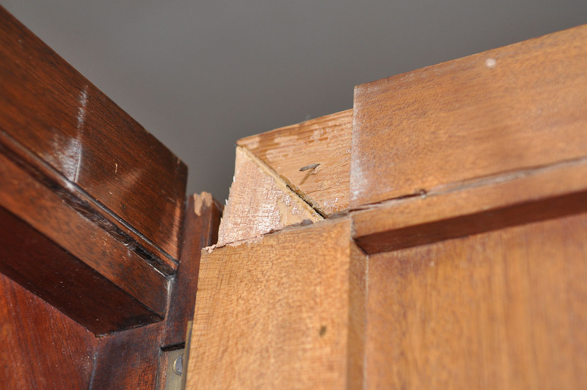 Vintage Art Deco Burlwood Triple Wardrobe by Excelsall