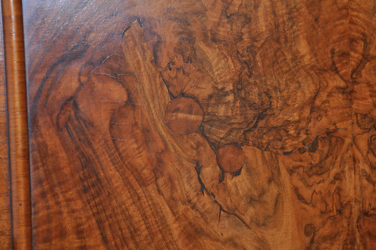 Vintage Art Deco Burlwood Triple Wardrobe by Excelsall