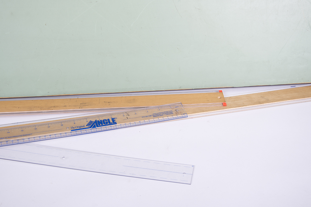 Drafting Board with Tools