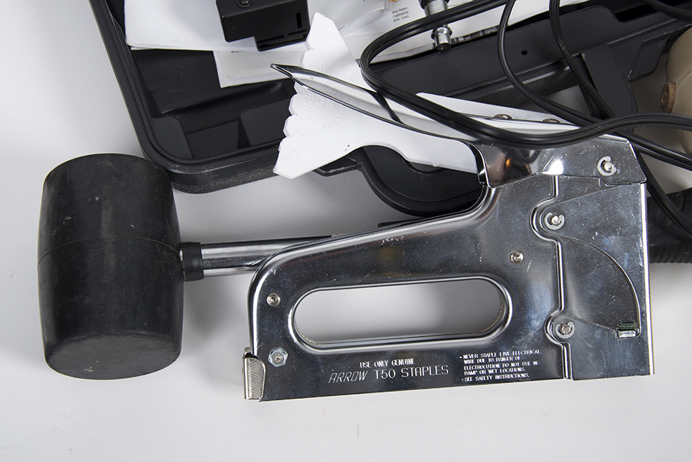 Basket of Upholsterer's Tools and Supplies