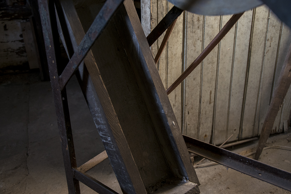 Vintage Grinding Stone on Stand