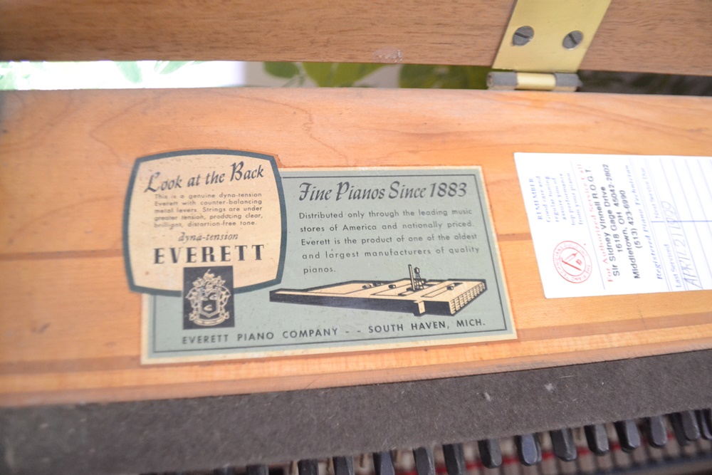 Mid Century  1959 Everett  Spinet Piano