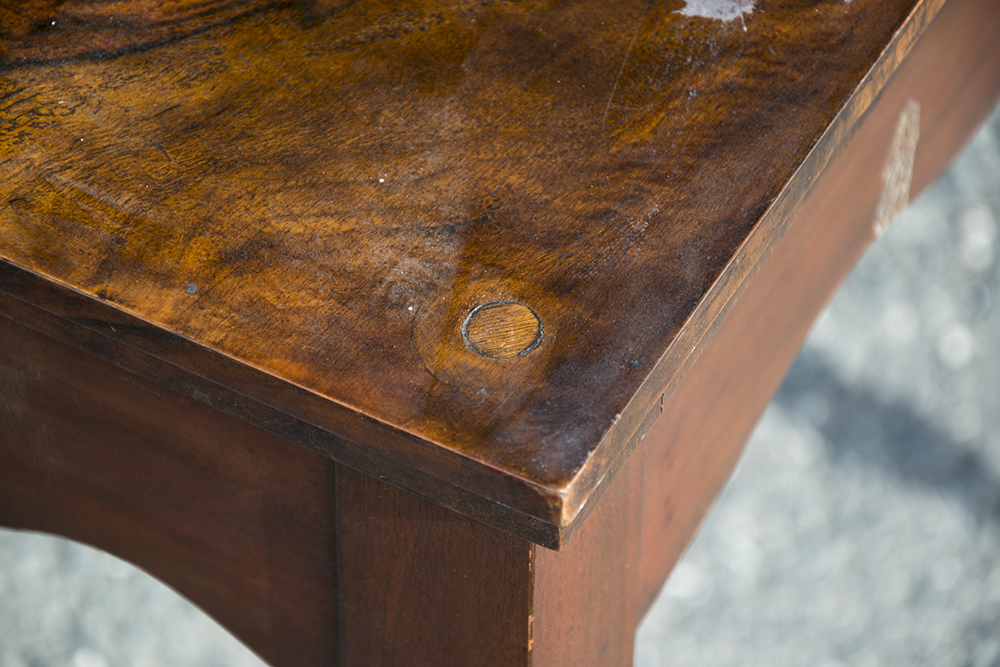 Antique Burl Top Table