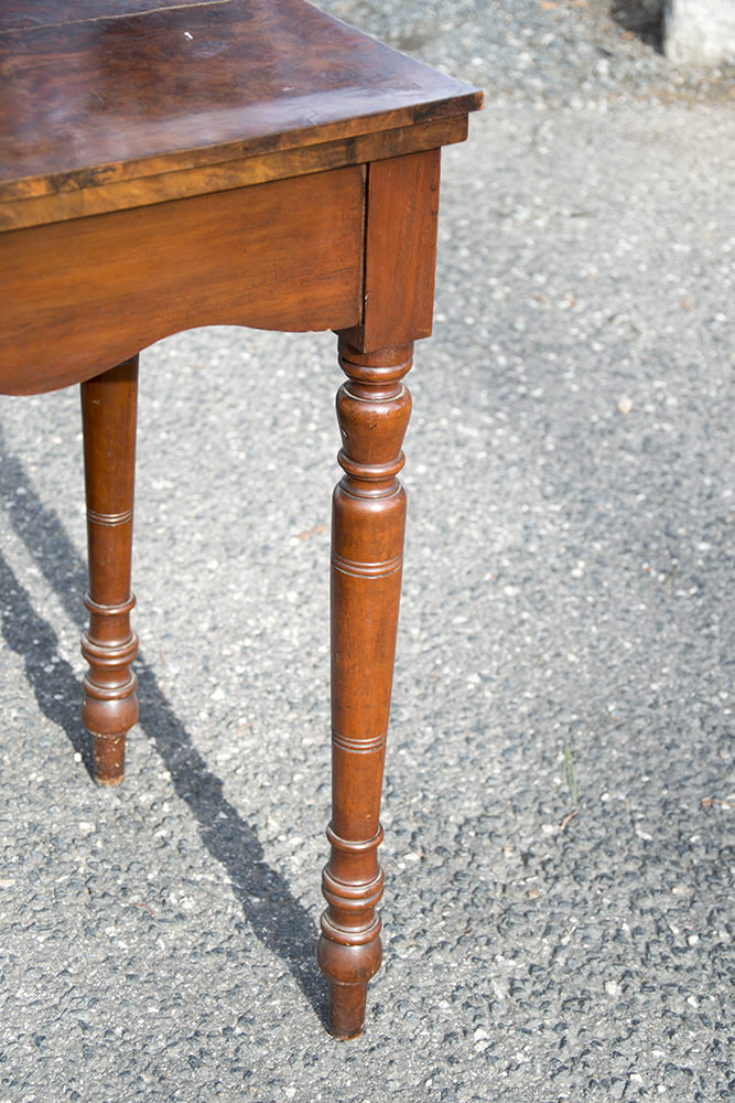 Antique Burl Top Table