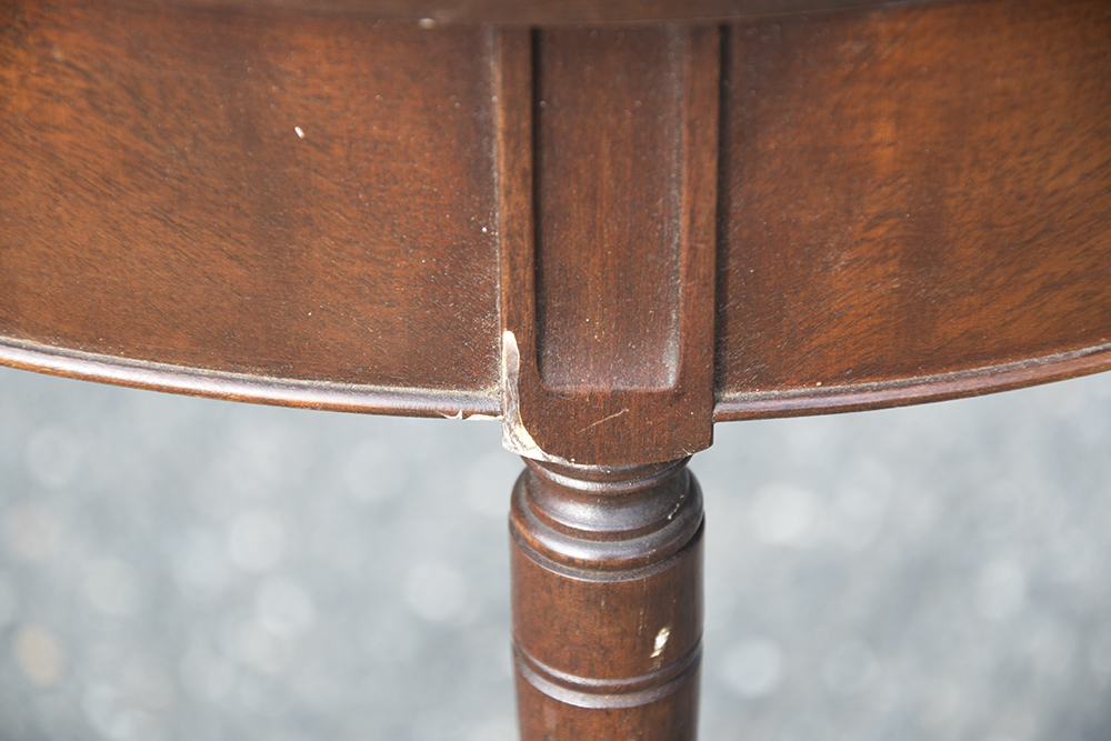 Sheraton Style Demi-Lune Table