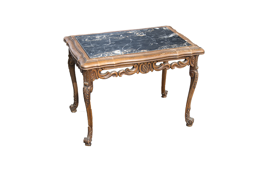 Vintage Marble Top Rococo Style Table