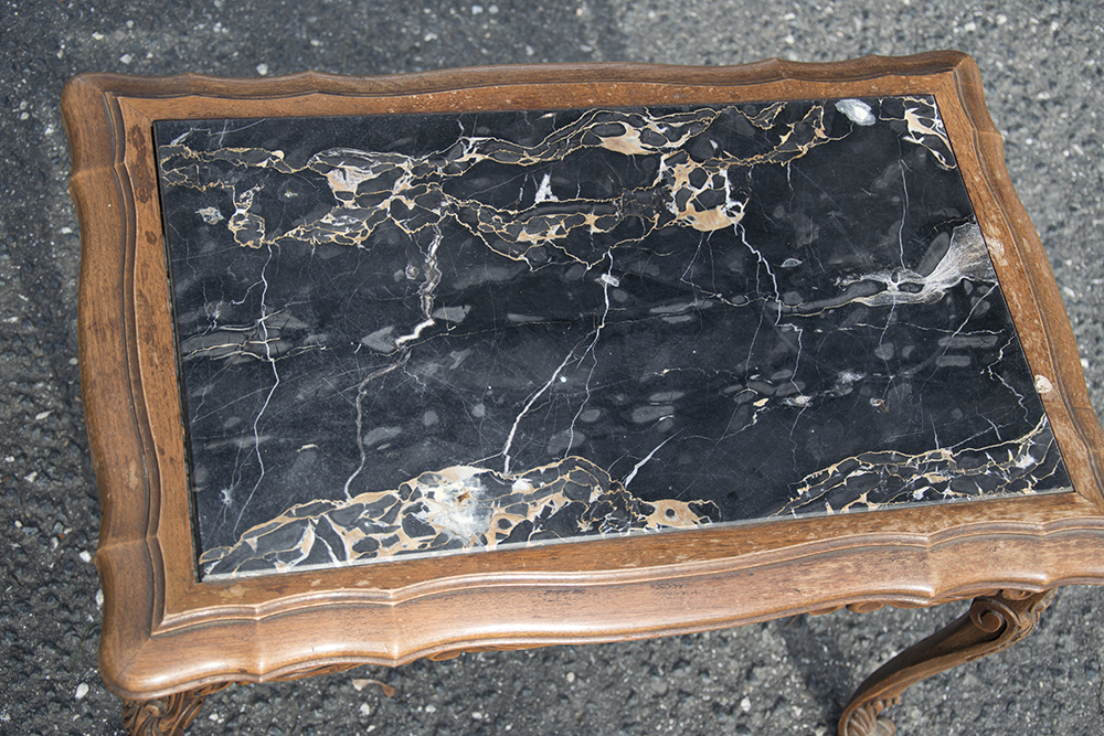 Vintage Marble Top Rococo Style Table
