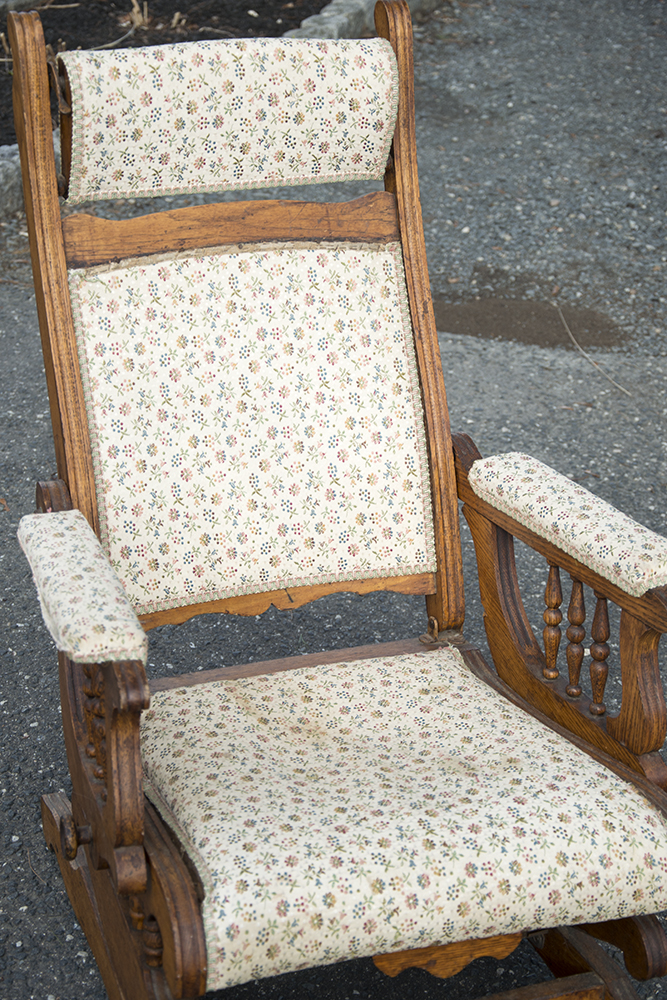 Antique Oak Eastlake Rocking Chair