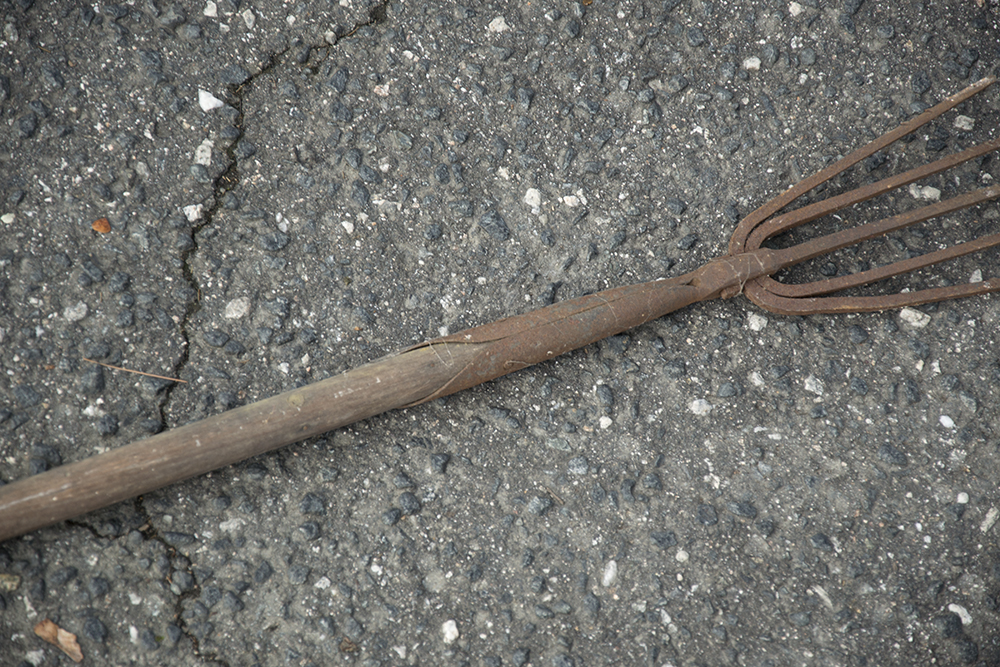 Vintage Iron and Wood Fish Spear