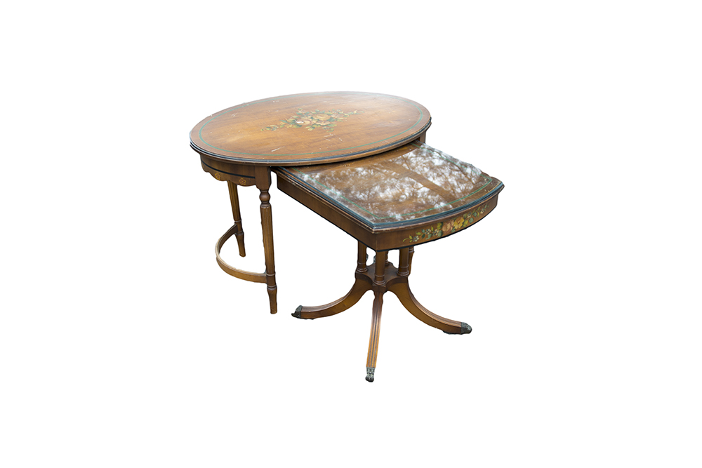 Vintage Federal Style Floral Painted Table