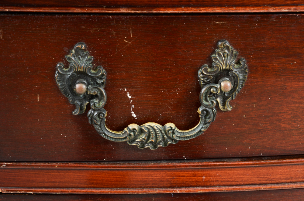 Red Mahogany Georgian Style Dresser with Mirror