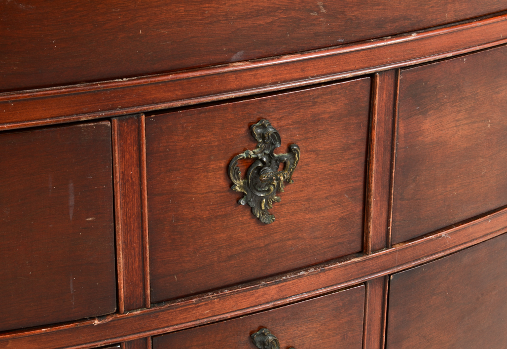 Red Mahogany Georgian Style Dresser with Mirror