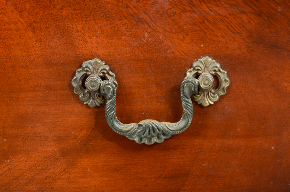 George III Style Mahogany Breakfront Cabinet