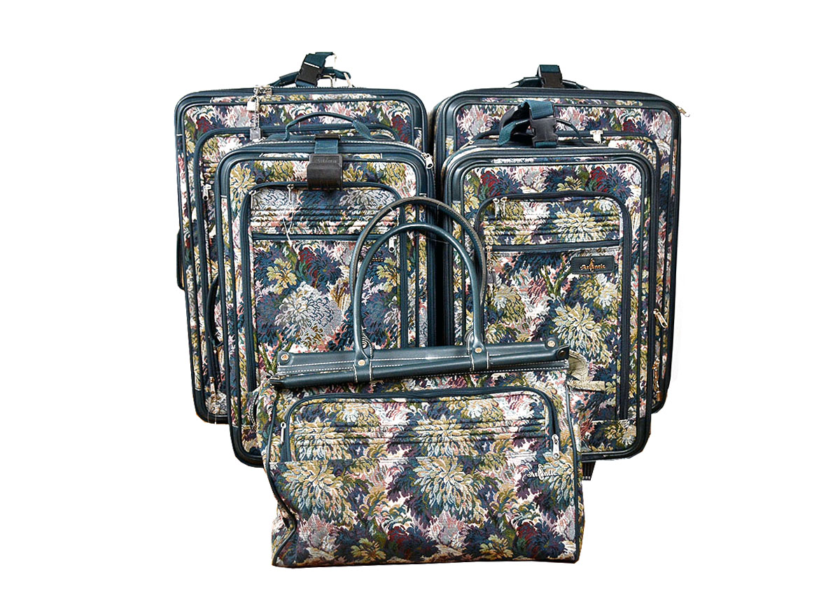 Five Piece Atlantic Floral Luggage Set