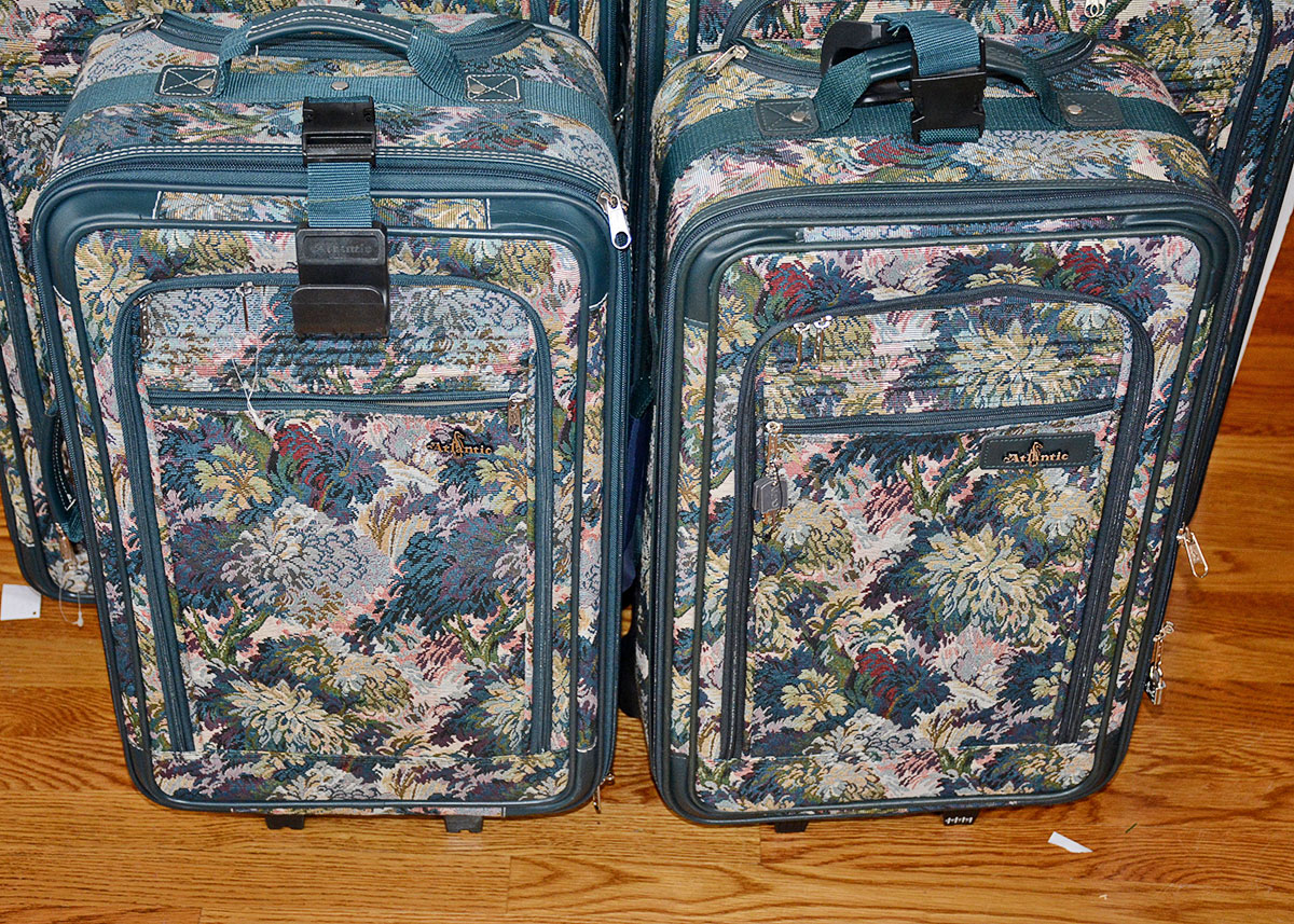 Five Piece Atlantic Floral Luggage Set