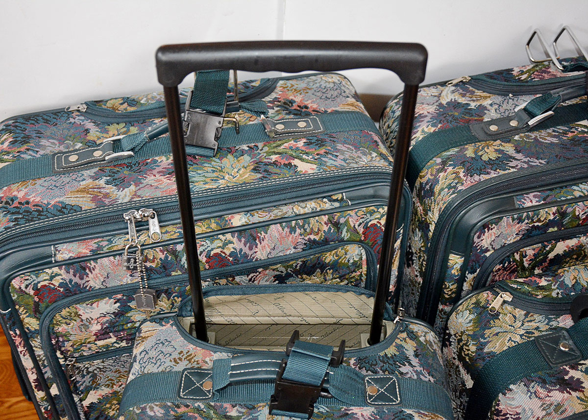 Five Piece Atlantic Floral Luggage Set