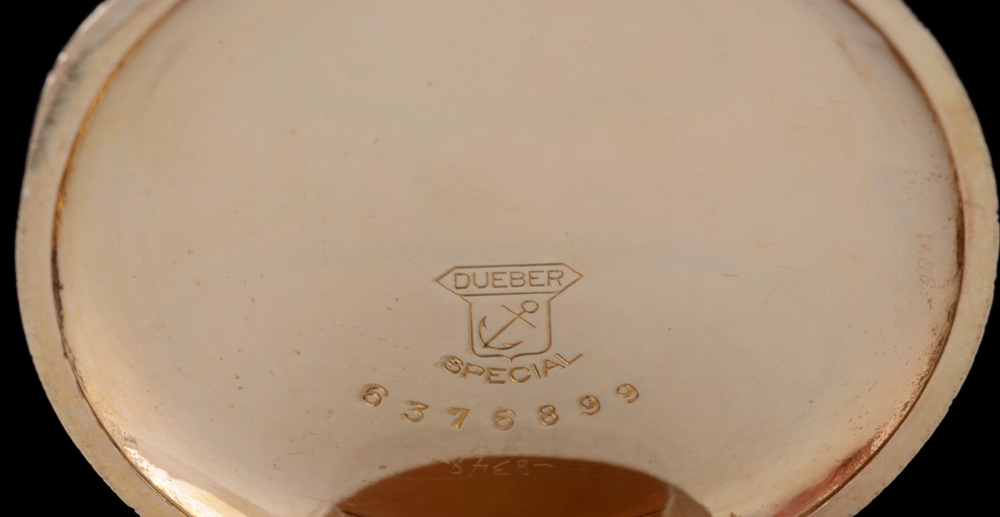 14K Gold-Filled Hampden-Dueber Pocket Watch and Fob