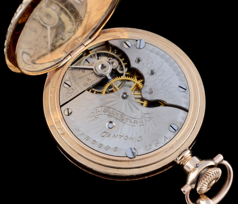 14K Gold-Filled Hampden-Dueber Pocket Watch and Fob