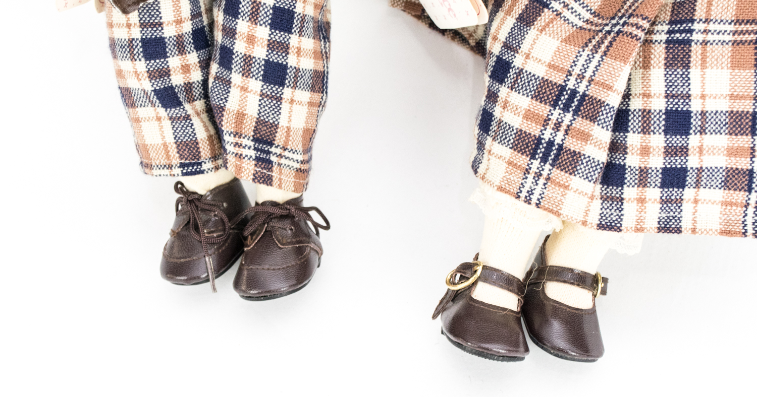 'Treasures in Lace' Porcelain Twin Dolls