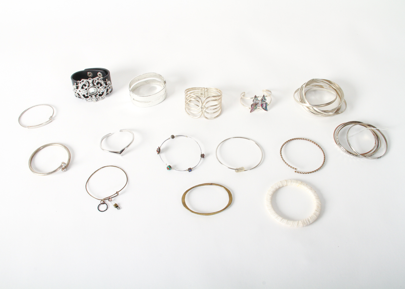 Collection of Metal Bracelets