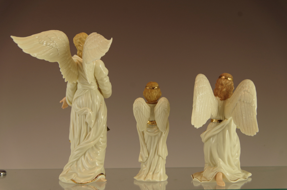 Lenox Classic Nativity Group of Three Porcelain Angel Figurines
