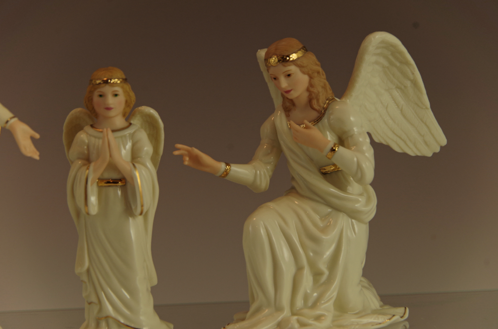 Lenox Classic Nativity Group of Three Porcelain Angel Figurines
