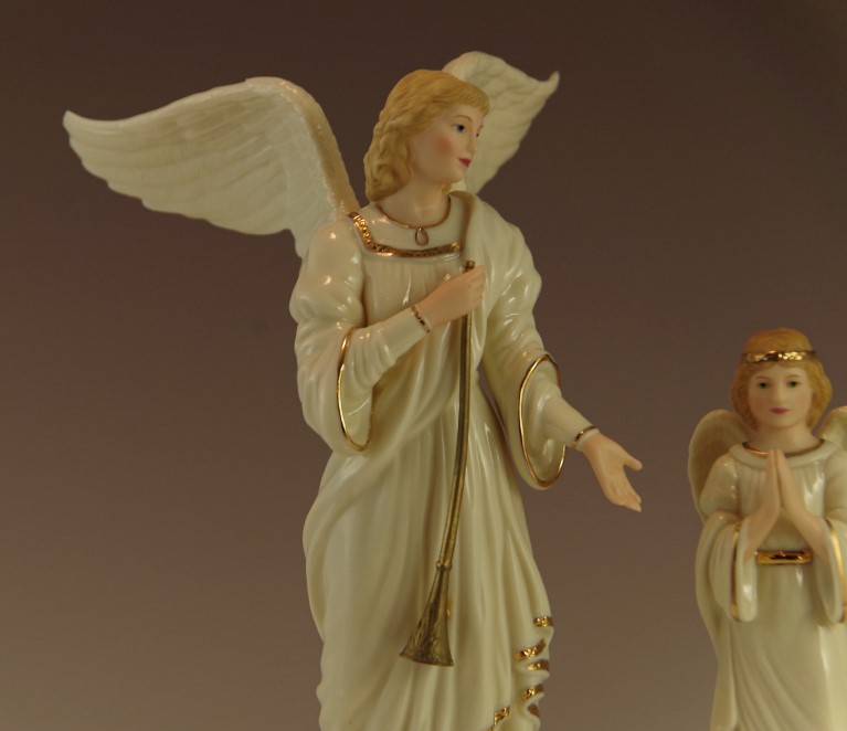 Lenox Classic Nativity Group of Three Porcelain Angel Figurines