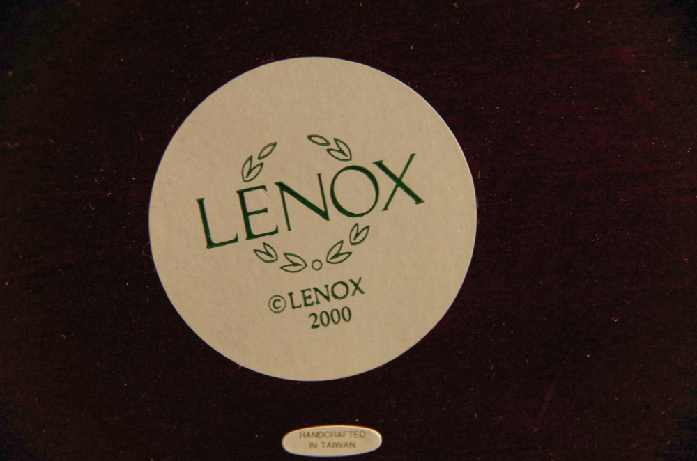 Lenox Wooden Creche with Classic Nativity Holy Family Porcelain Figurines