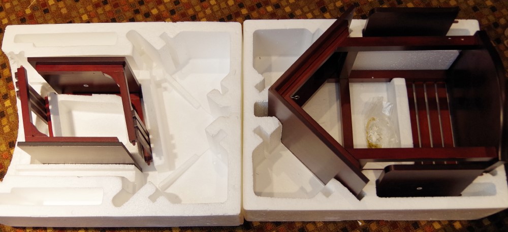 Lenox Wooden Creche with Classic Nativity Holy Family Porcelain Figurines