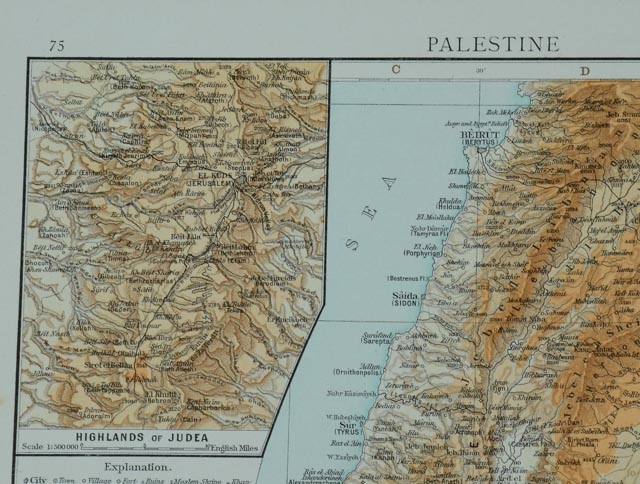 1892 Map of the Middle East