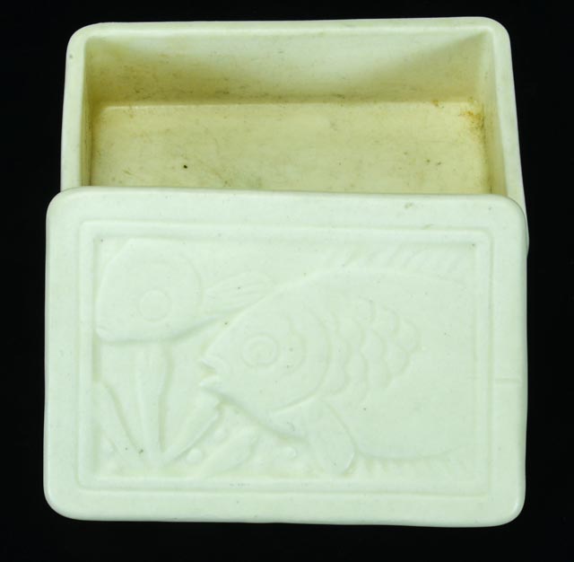 1945 Rookwood Pottery Fish Box