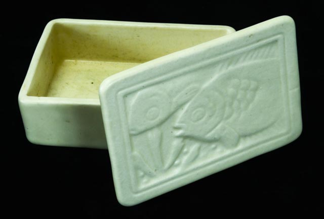 1945 Rookwood Pottery Fish Box