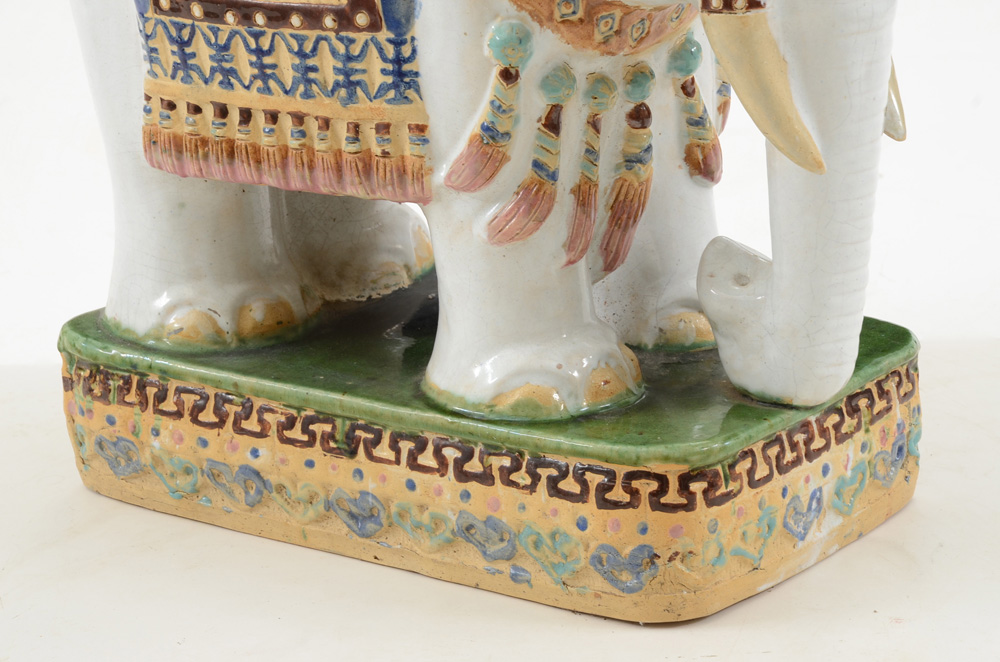 Ceramic Elephant Plant Stand