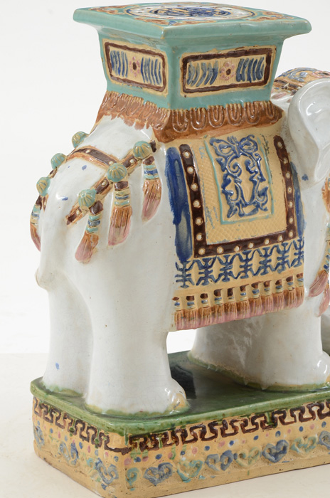 Ceramic Elephant Plant Stand