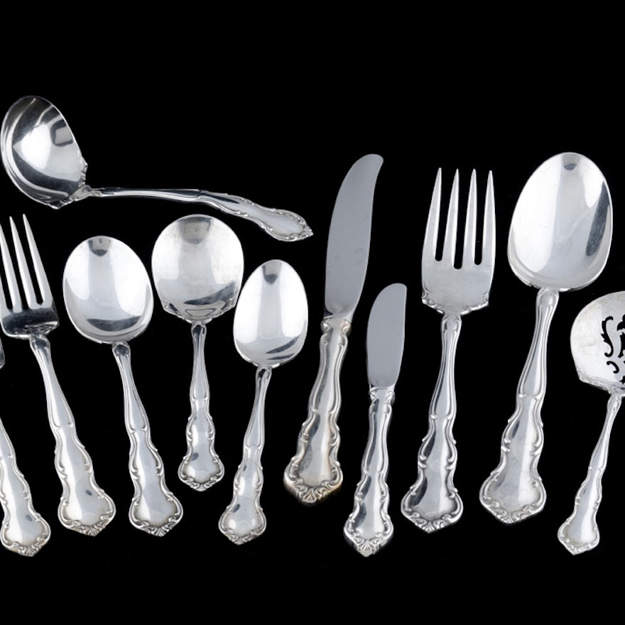 Wallace Silversmiths "My Love" Sterling Flatware Set