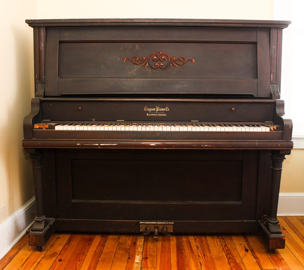 Antique Trayser Piano Company Upright Piano