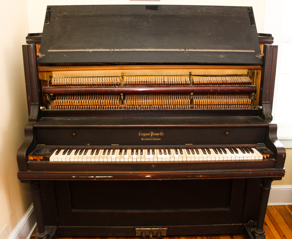 Antique Trayser Piano Company Upright Piano