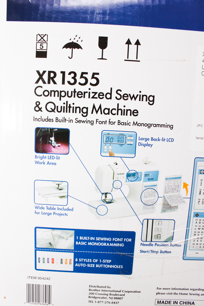 Brother XR1355 Computerized Sewing and Quilting Machine