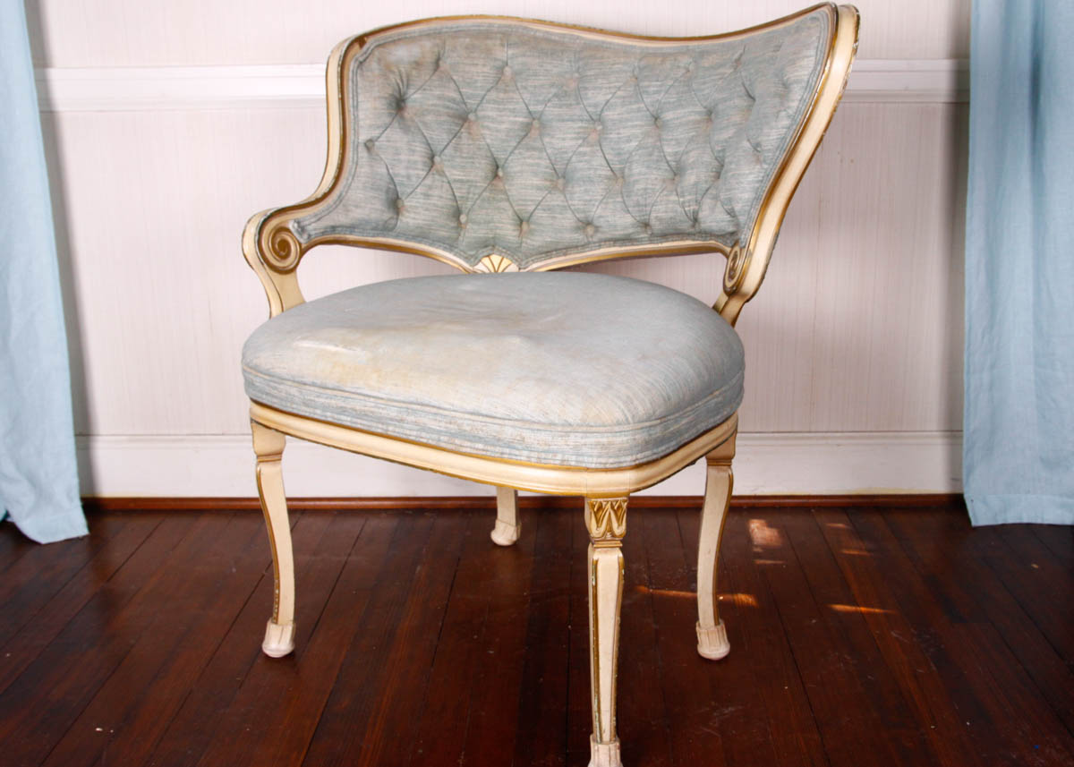 Vintage Hibriten Chair Company Tufted Chair