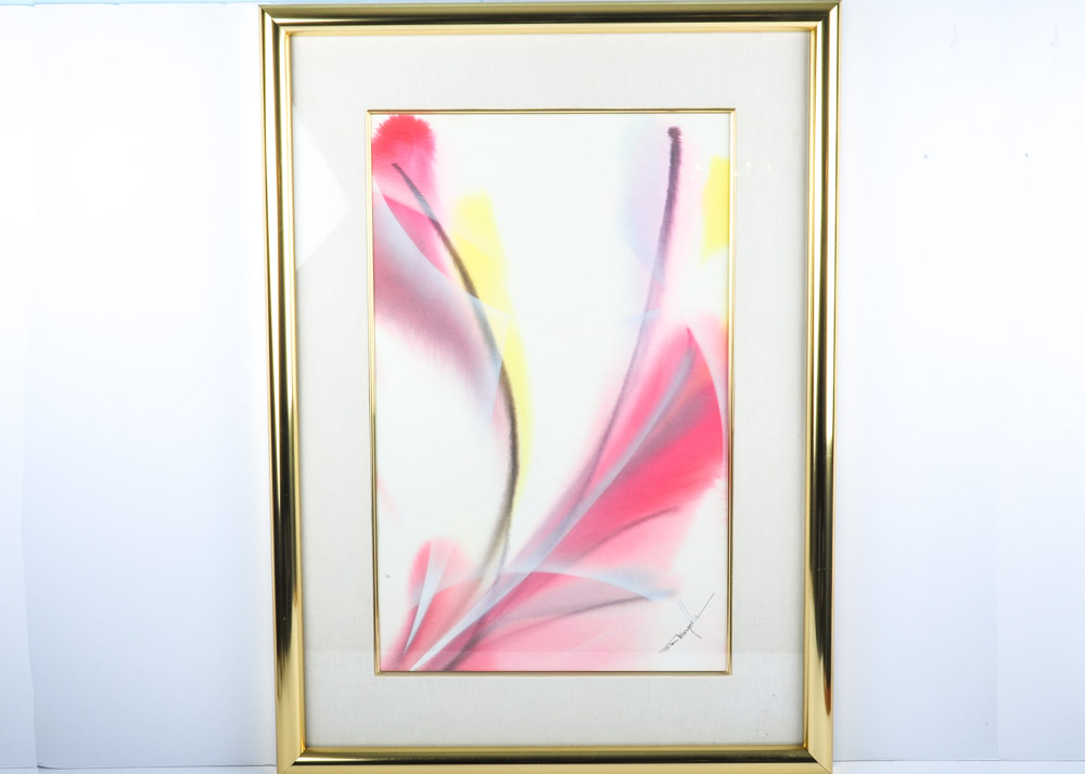 Original Don Mingolla Framed Painting on Paper