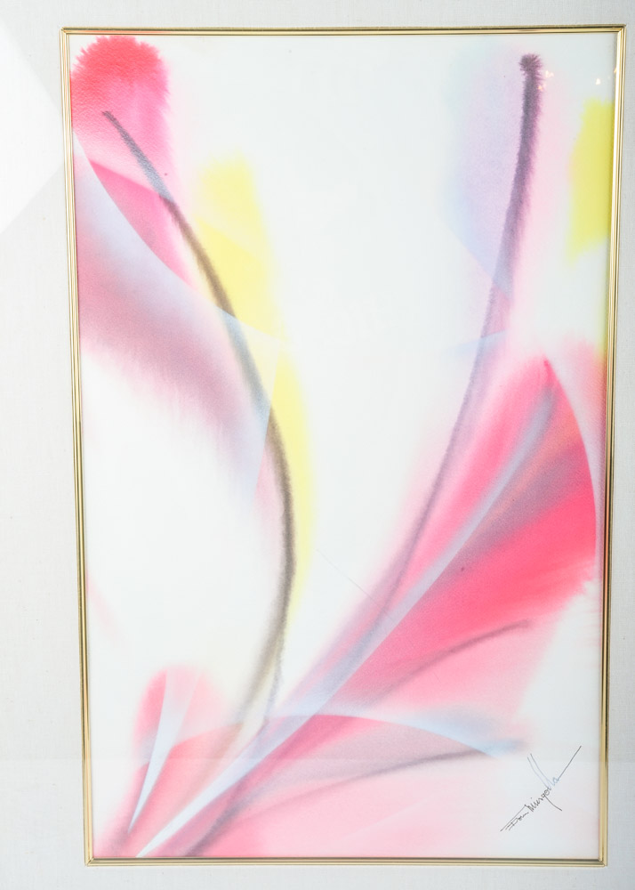 Original Don Mingolla Framed Painting on Paper