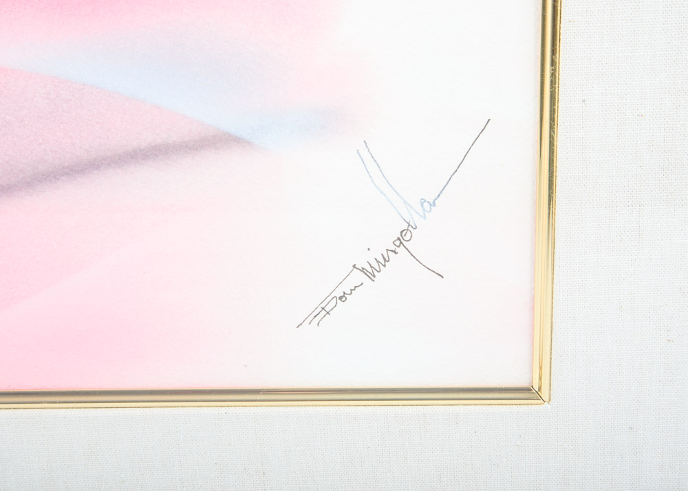 Original Don Mingolla Framed Painting on Paper