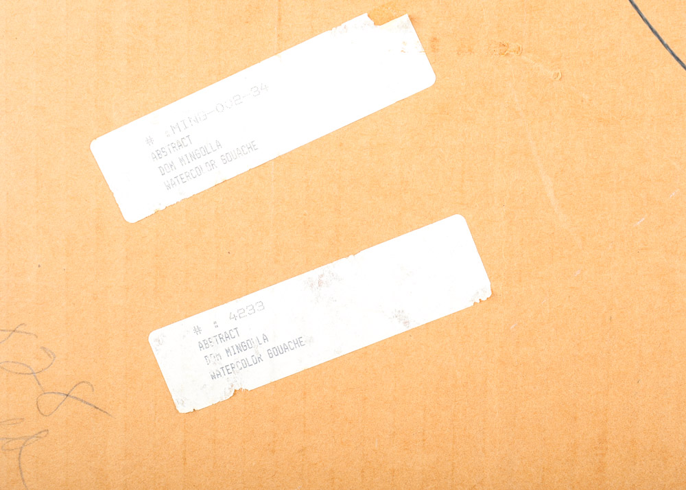 Original Don Mingolla Framed Painting on Paper