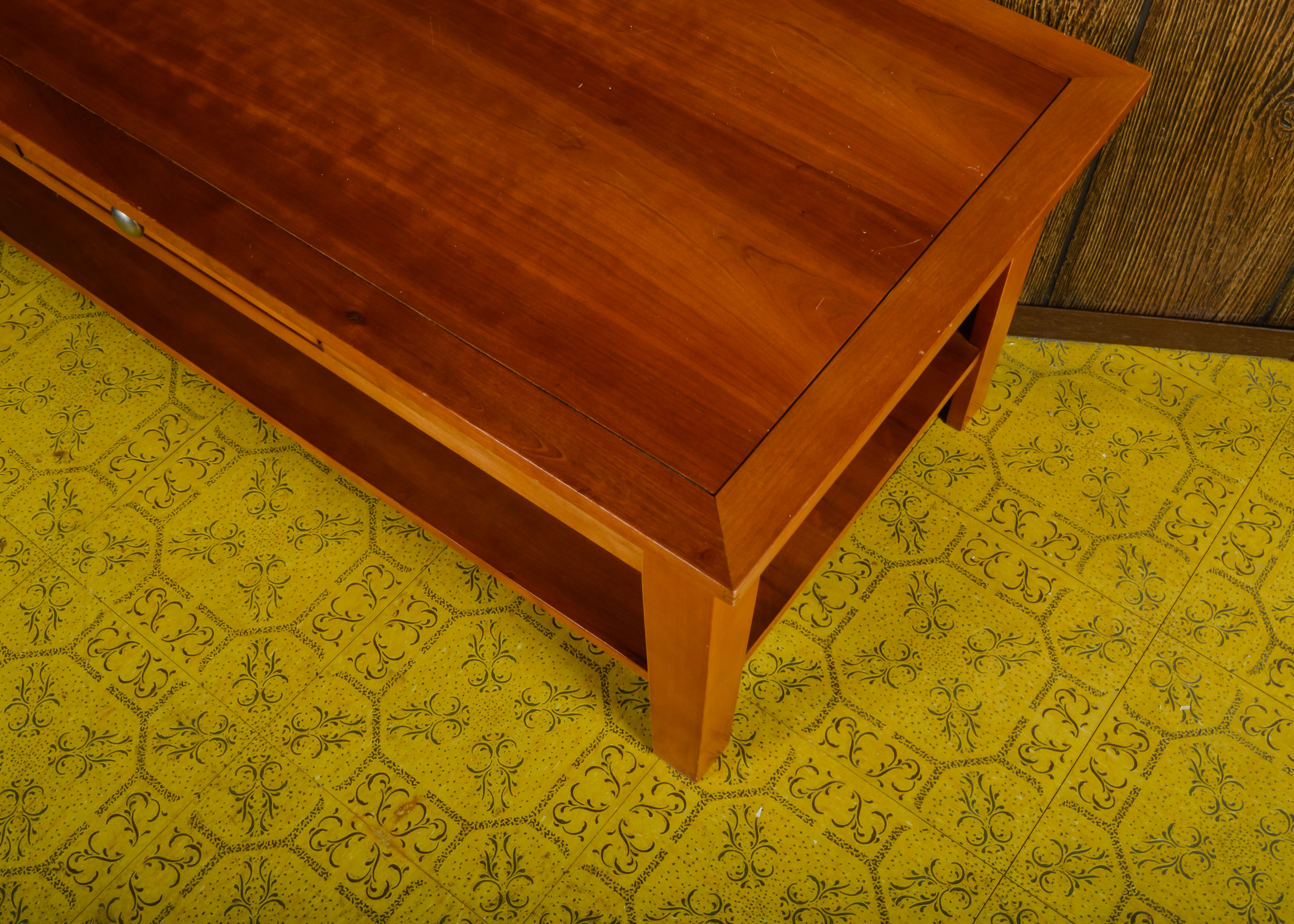 Maple Coffee Table with Lower Shelf