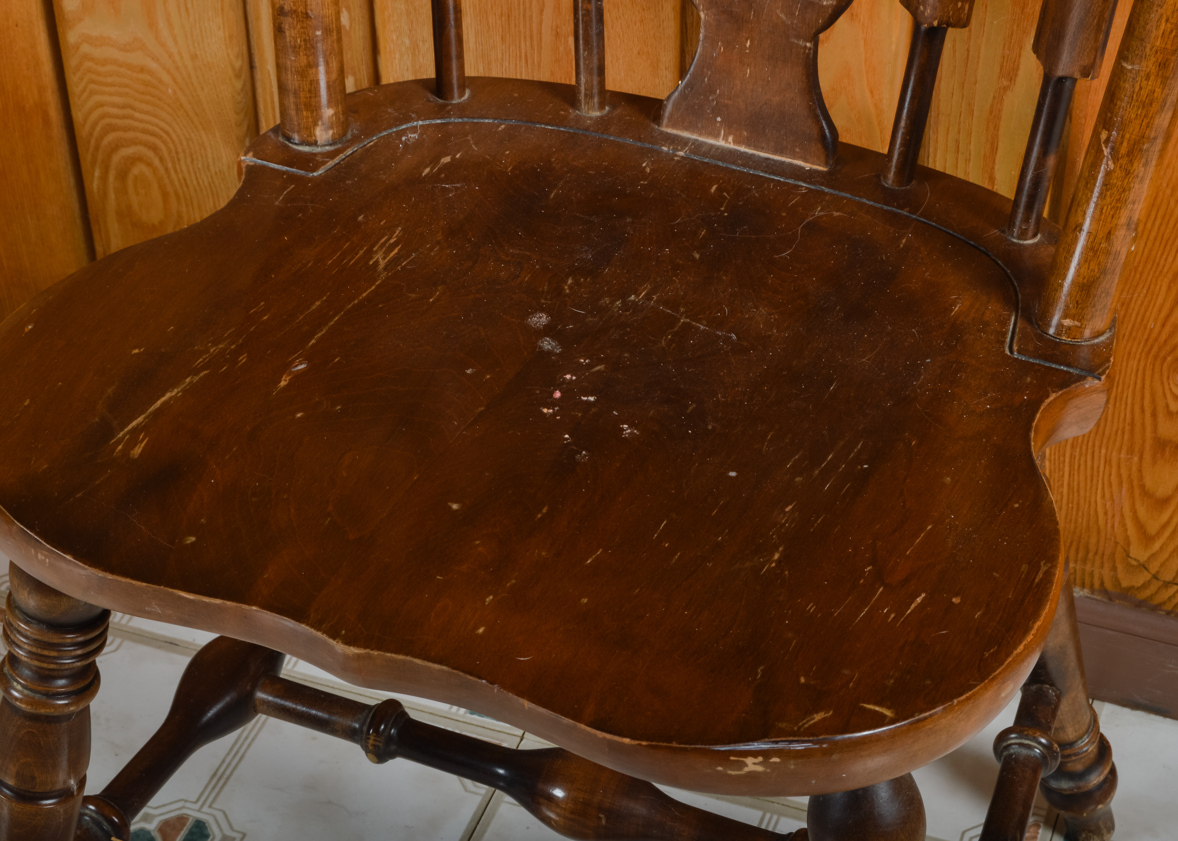 Vintage Rockingham Wooden Chair